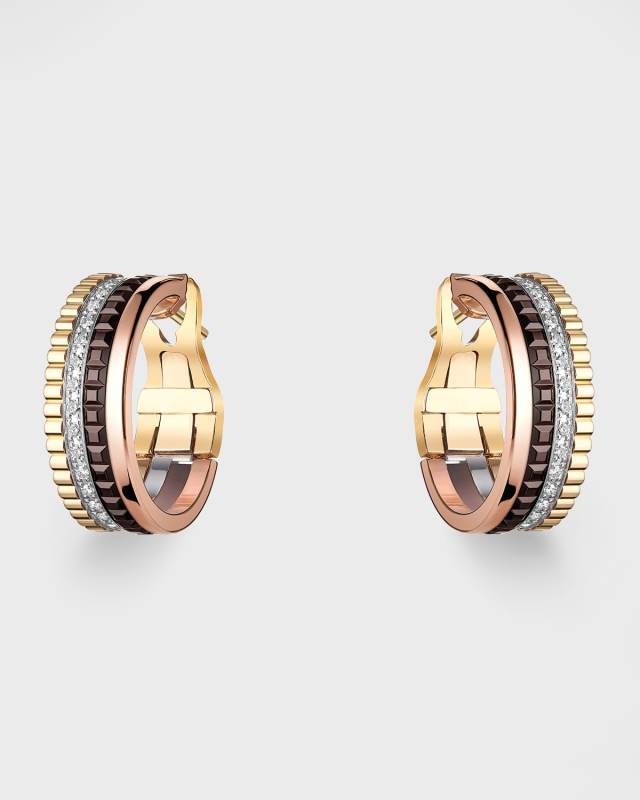 Quatre 18K Gold Classique Hoop Earrings