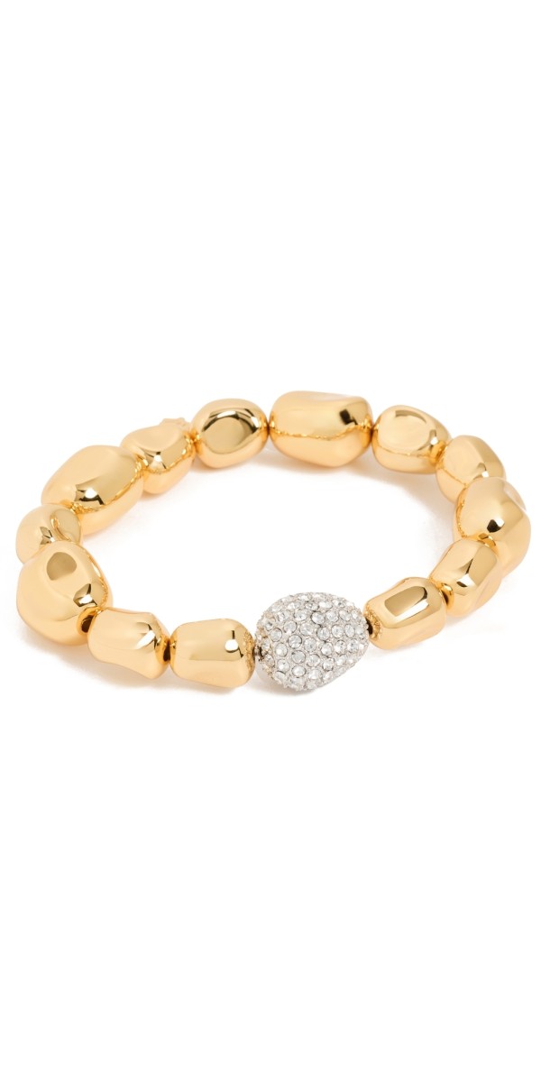 Lele Sadoughi Pebble Bracelet Gold