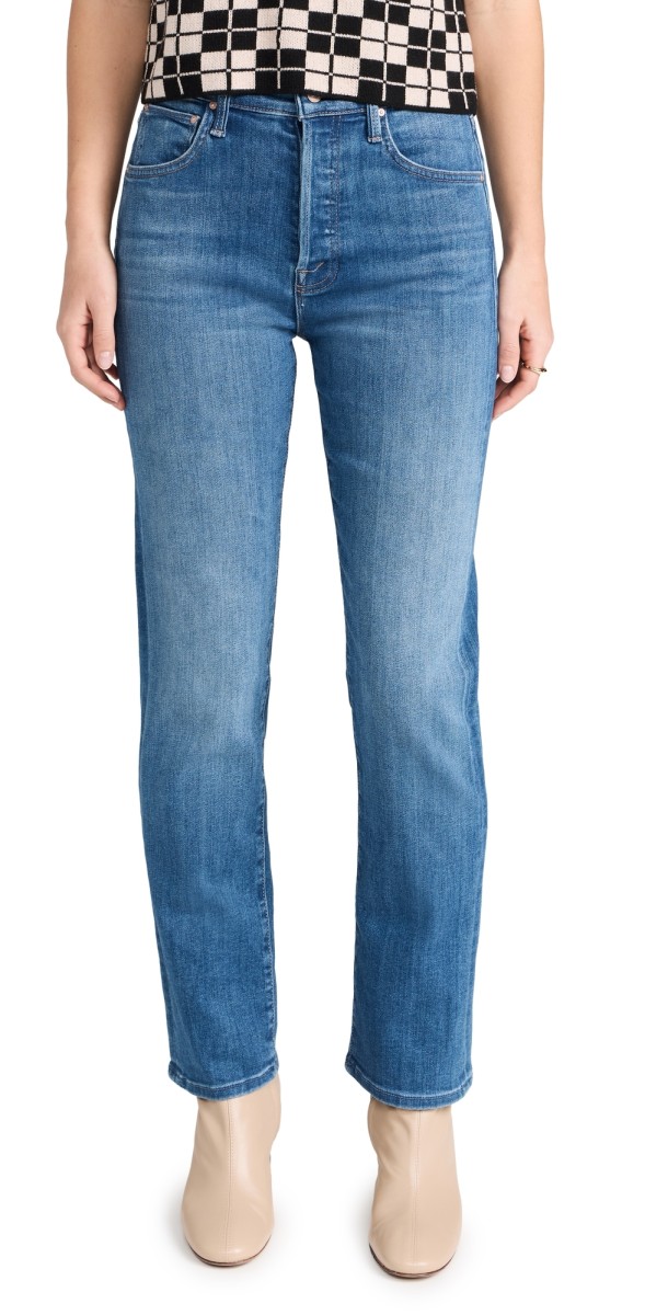 MOTHER High Waisted Hiker Hover Jeans Across The Finish Line