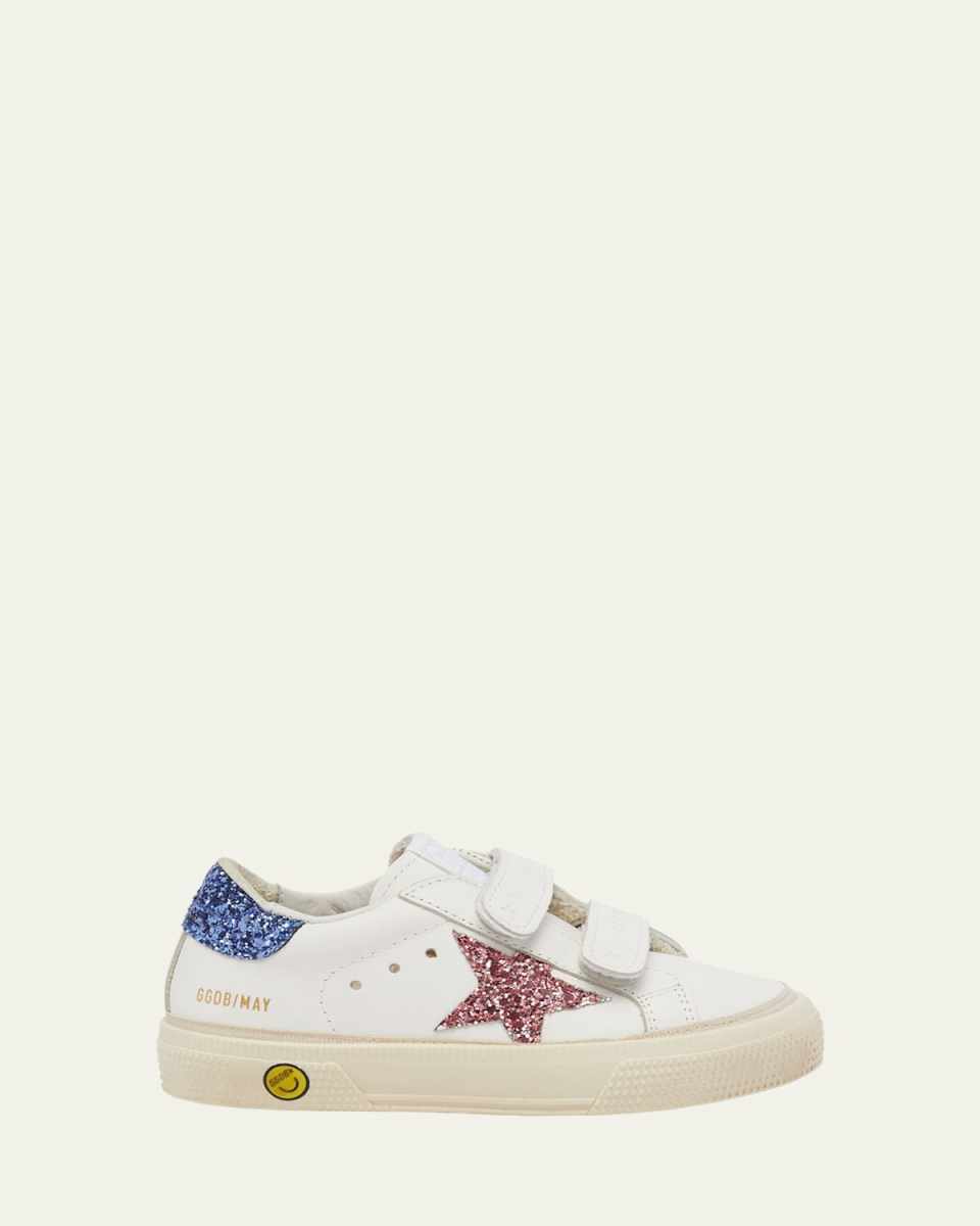 Girl's May Glitter Trim Low Top Sneakers, Toddlers/Kids