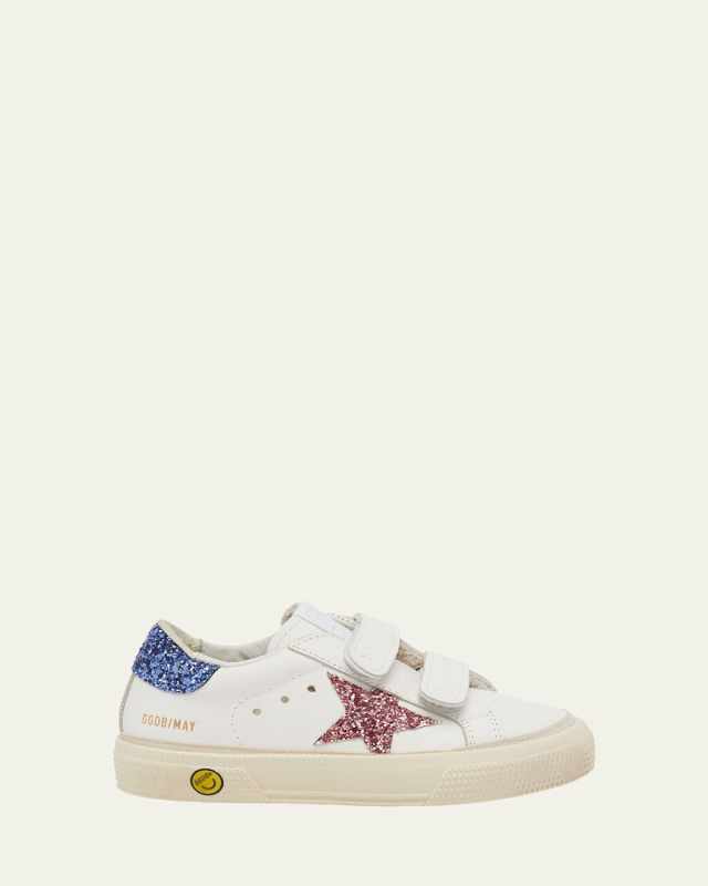 Girl's May Glitter Trim Low Top Sneakers, Toddlers/Kids