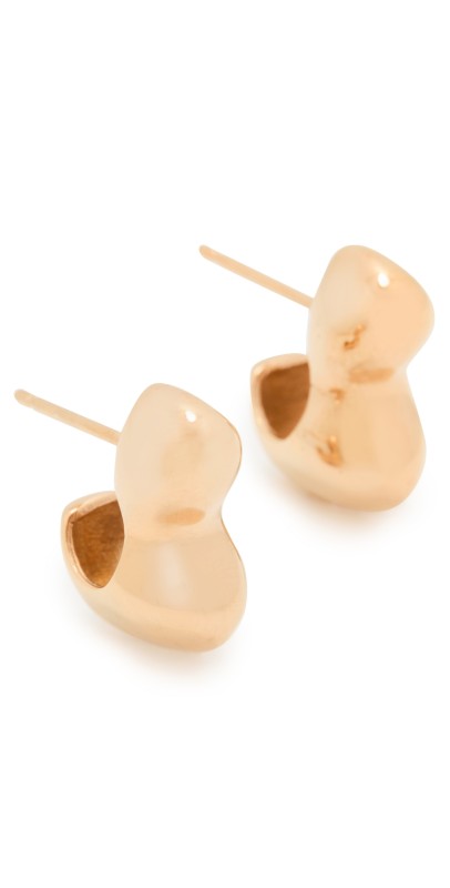 AGMES Small Bubble Hoops Gold Vermeil