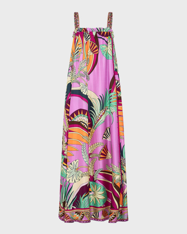 Giza Goddess Silk Maxi Dress
