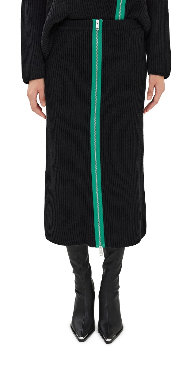 MSGM Gonna In Maglia Knitwear Skirt Black