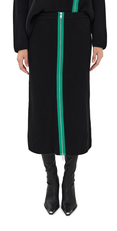 MSGM Gonna In Maglia Knitwear Skirt Black