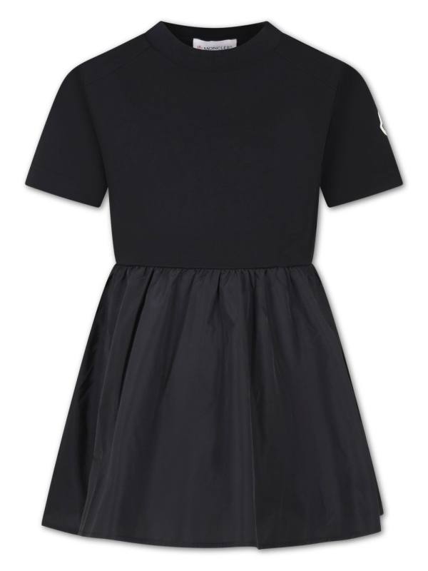 logo-appliqué cotton dress