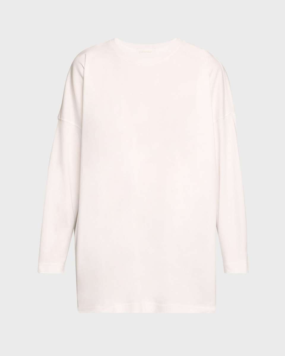 Round Neck Long Sleeve Cotton T-Shirt