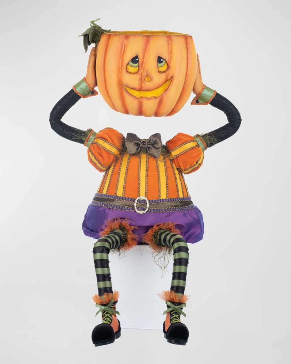 Percy Pumpkin Head Candy Bowl, 33"