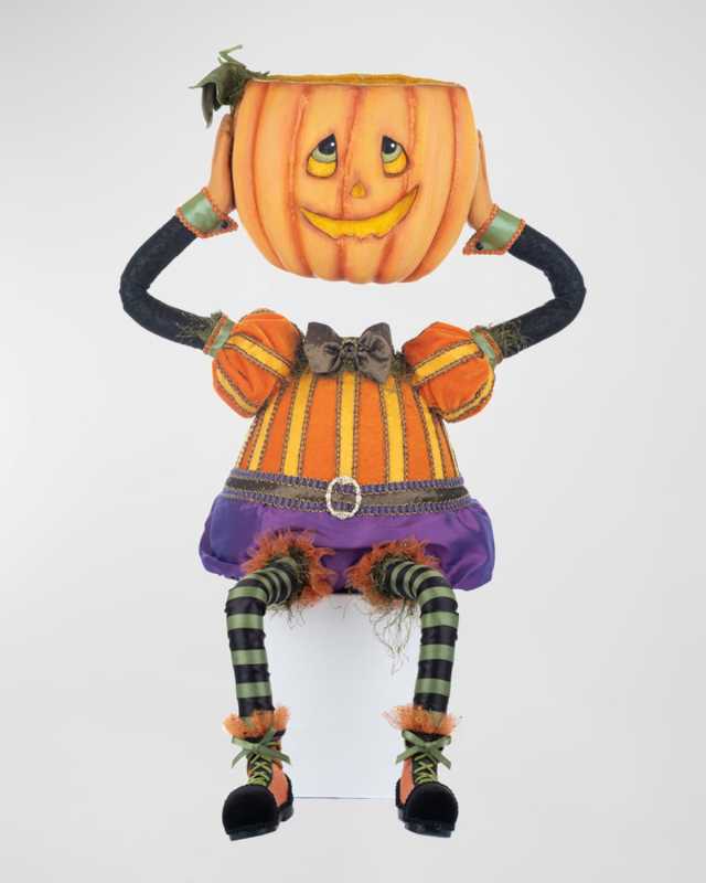 Percy Pumpkin Head Candy Bowl, 33"