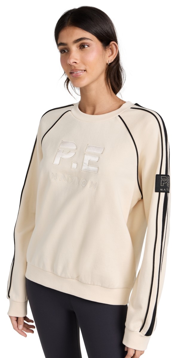 P. E NATION Crossman Sweatshirt Pearled Ivory