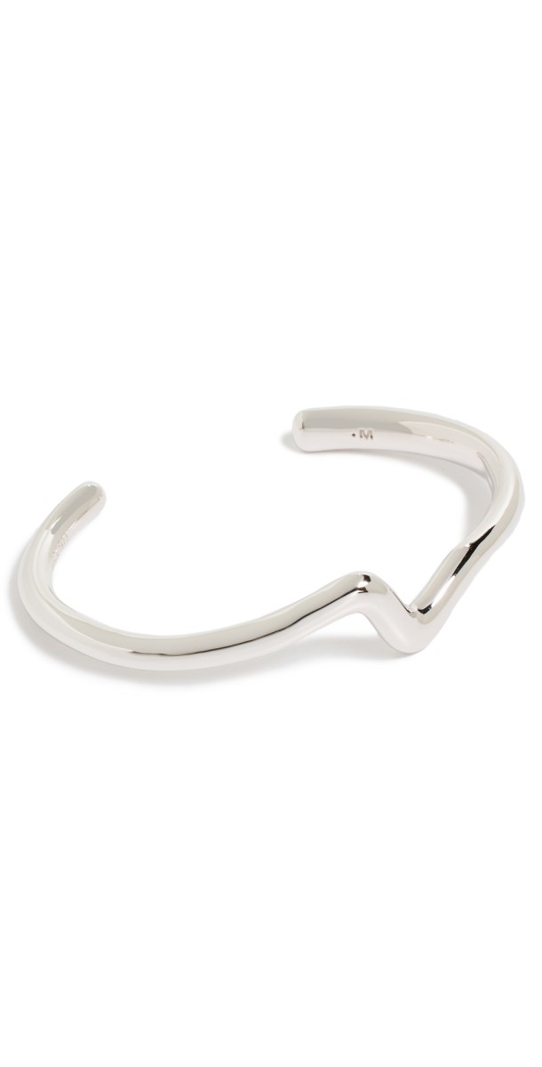 Missoma Molten Wave Cuff Bracelet Silver