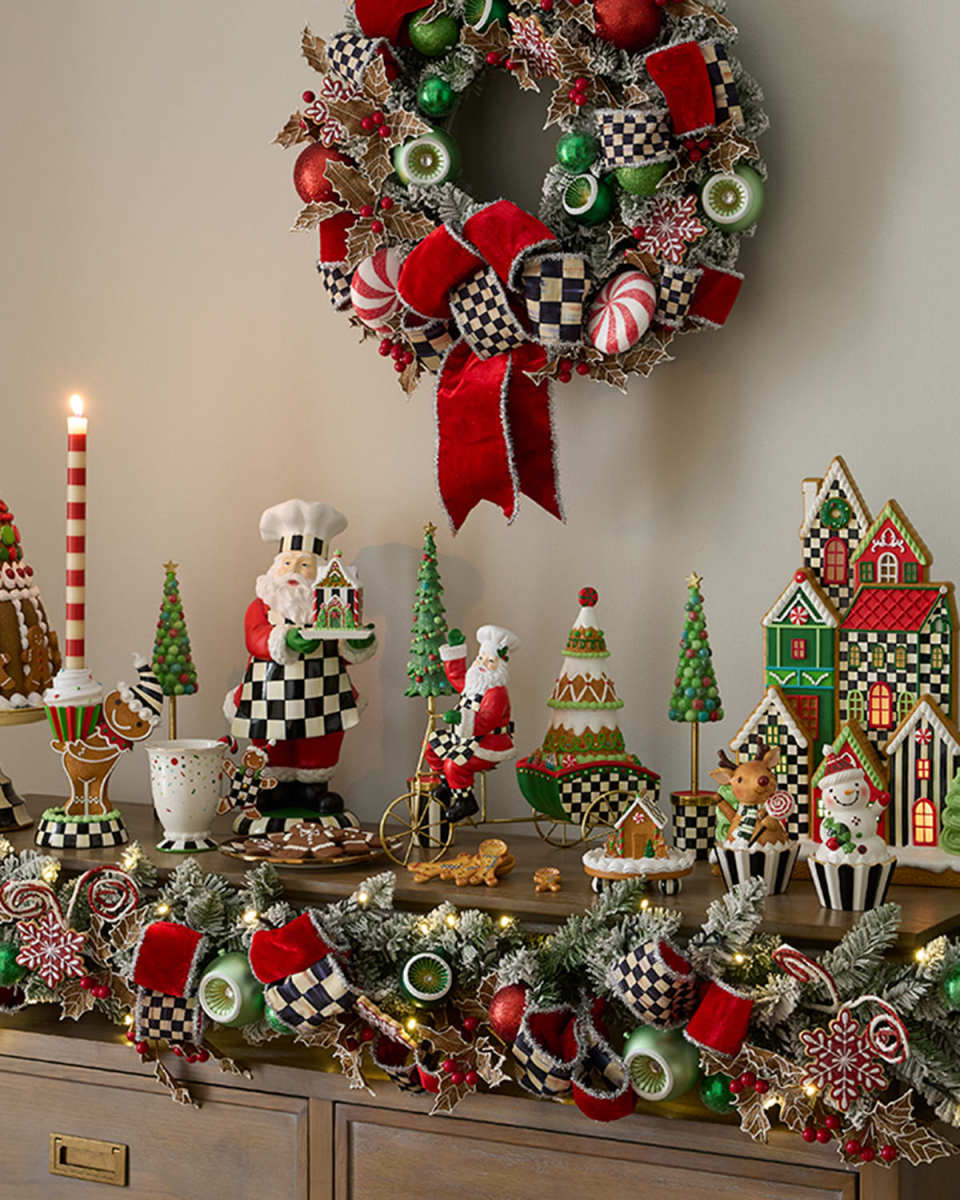 Bake Shop Bicycle Santa Figurine