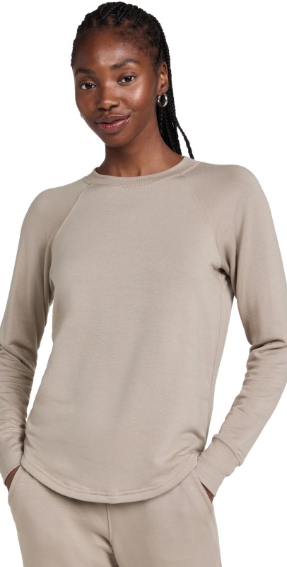 Splits59 Warm Up Fleece Sweatshirt Latte
