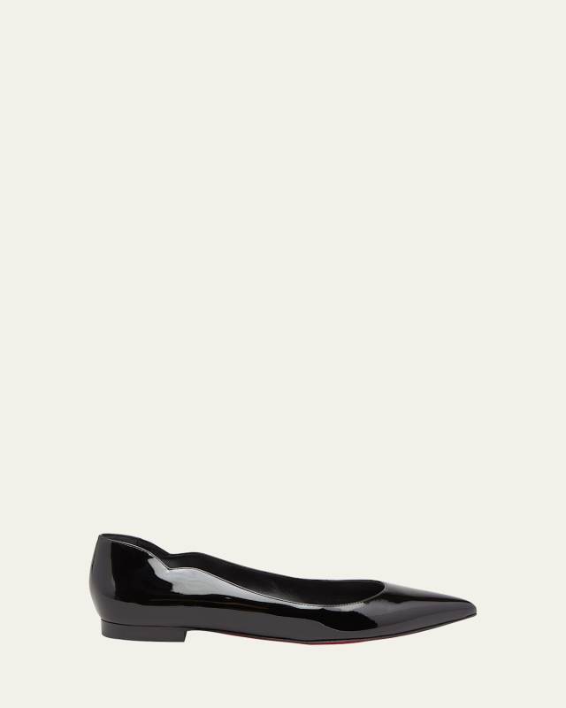Hot Chickita Patent Red Sole Ballerina Flats