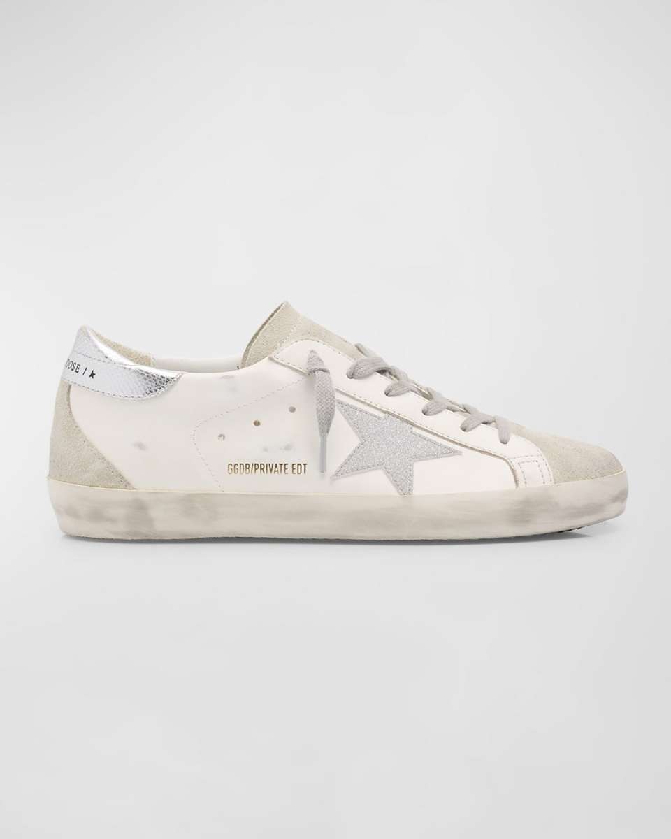 Superstar Mixed Leather Low-Top Sneakers