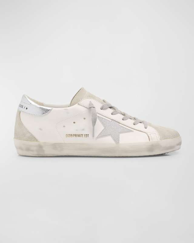 Superstar Mixed Leather Low-Top Sneakers