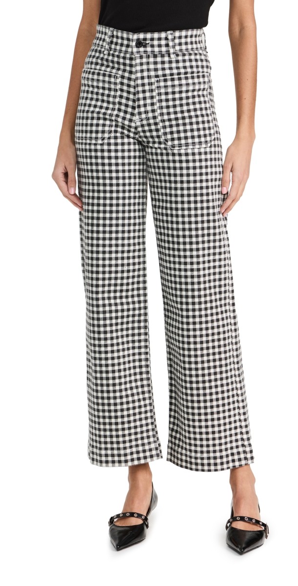 ASKK NY Sailor Plaid Pants WhitePlaid