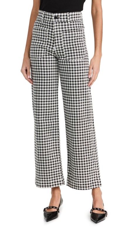 ASKK NY Sailor Plaid Pants WhitePlaid