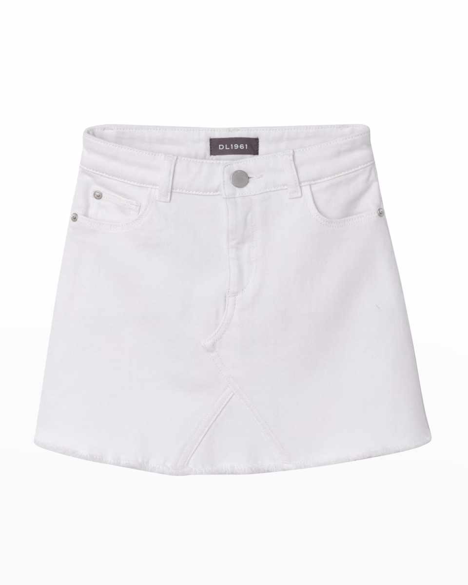 Girl's Jenny Raw Hem A-Line Skirt, Size 2-