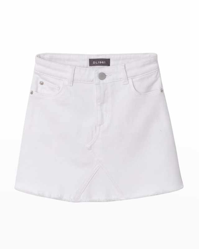 Girl's Jenny Raw Hem A-Line Skirt, Size 2-