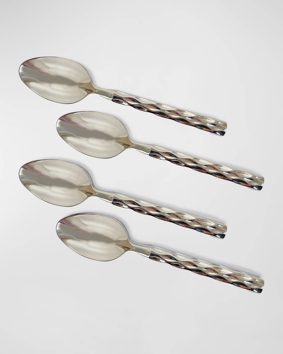 Truro Platinum Dip Spoons, Set of 4