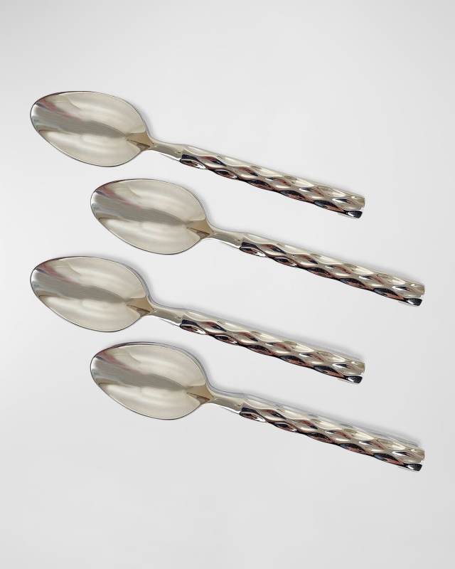 Truro Platinum Dip Spoons, Set of 4