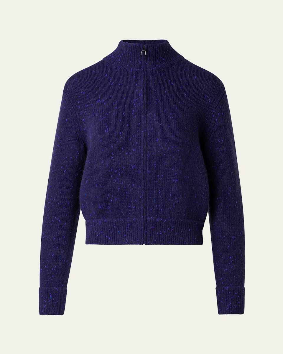 Cashmere Tweed Knit Cardigan