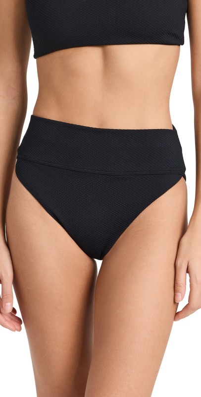 Beach Riot Highway Bottoms Black Waffle