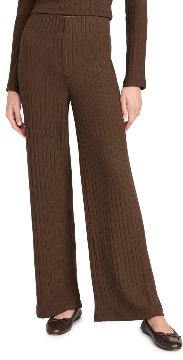 Z Supply Monte Rib Pants Dark Chocolate
