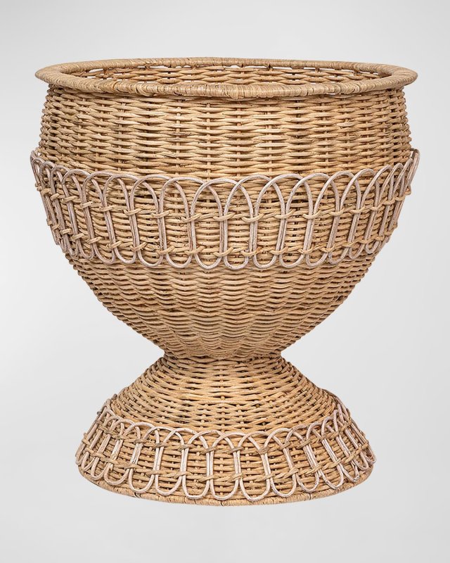Provence Rattan Urn, 15"