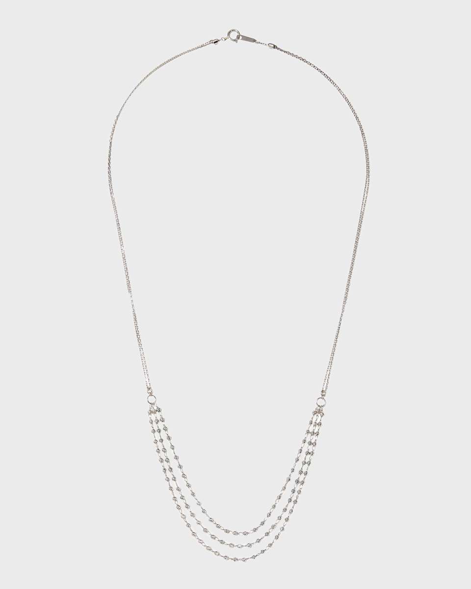 Platinum Saturn Necklace