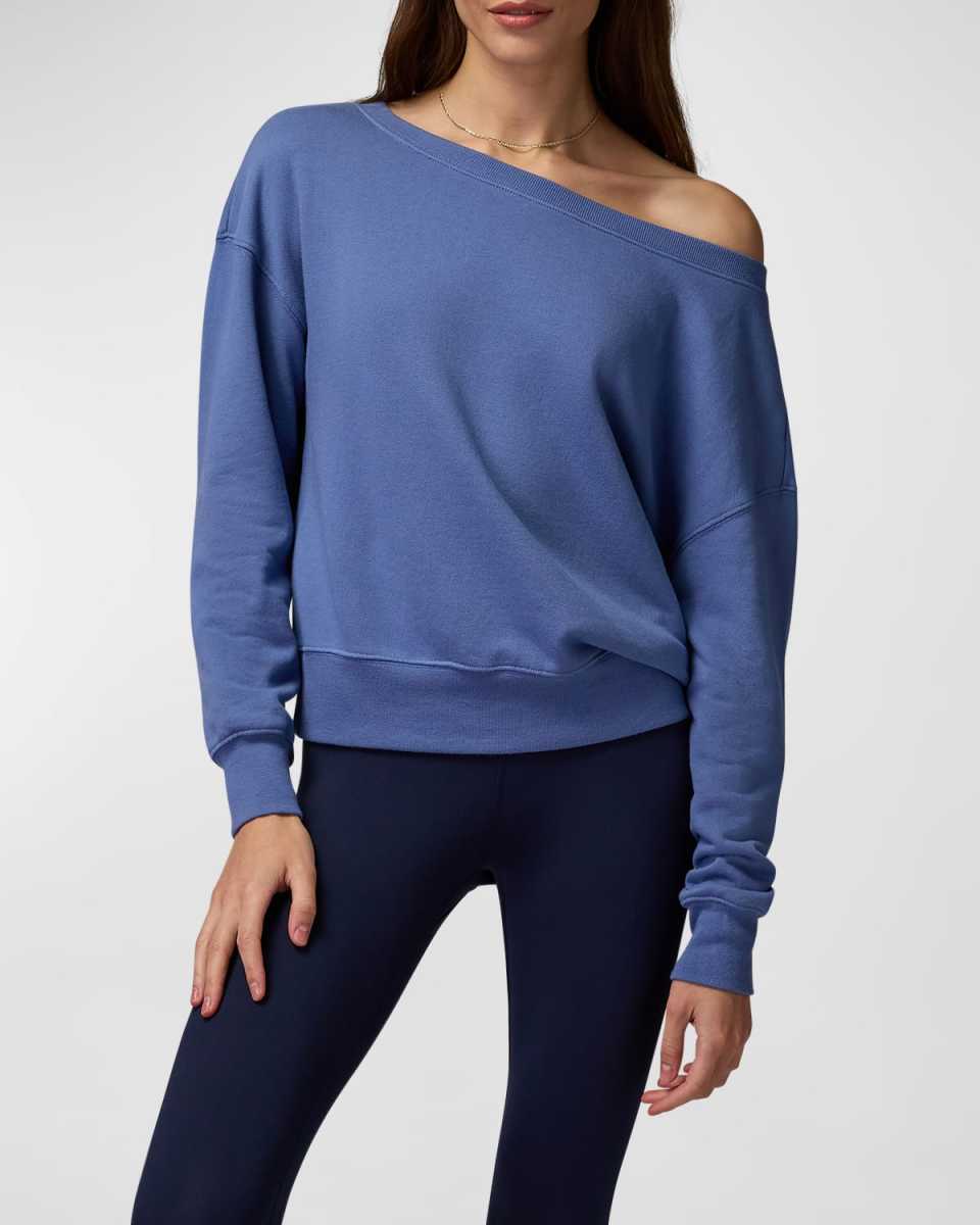 La Vida Off-Shoulder Sweatshirt