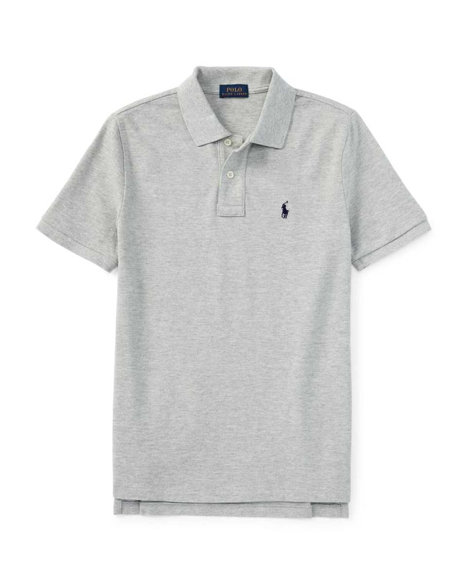 Boy's Short-Sleeve Logo Embroidery Polo Shirt, Size 2-