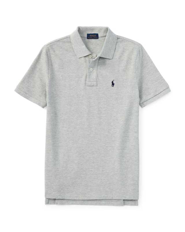 Boy's Short-Sleeve Logo Embroidery Polo Shirt, Size 2-