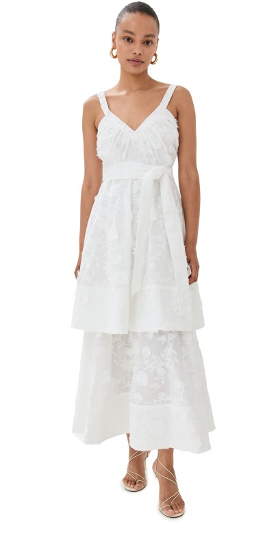Figue Monet Dress Clean White