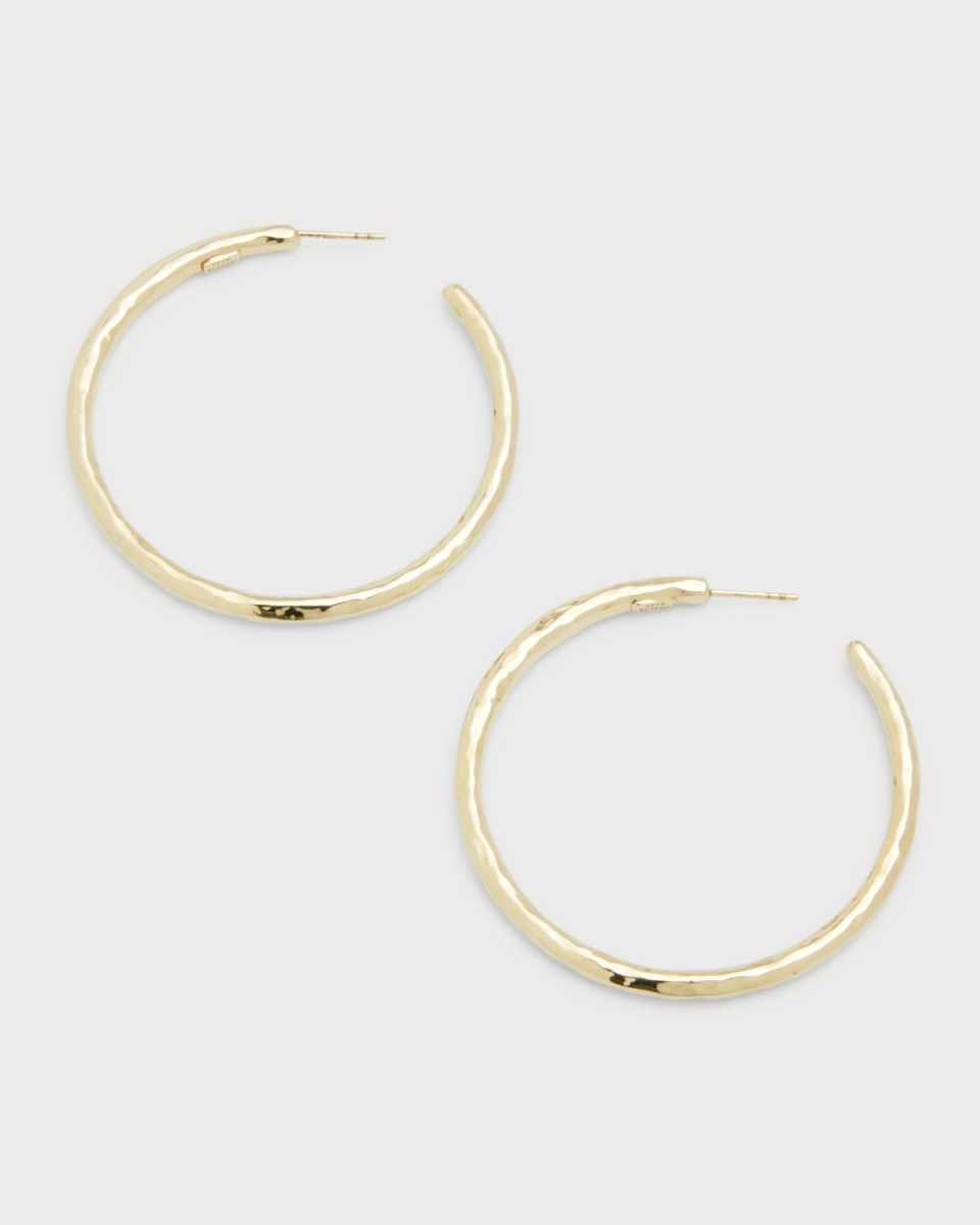 Large Hoop Earrings in 18K Gold