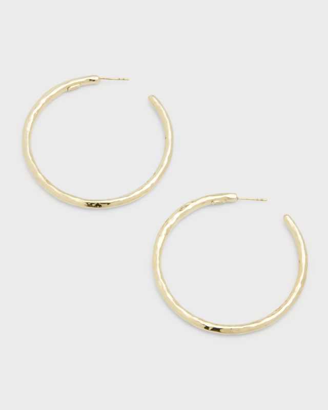 Large Hoop Earrings in 18K Gold