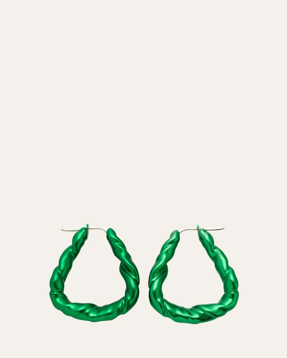 Nappa Twist Hoop Earrings