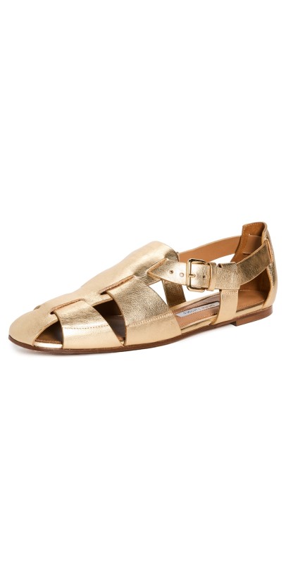 Emme Parsons Ernest Sandals Gold Calf