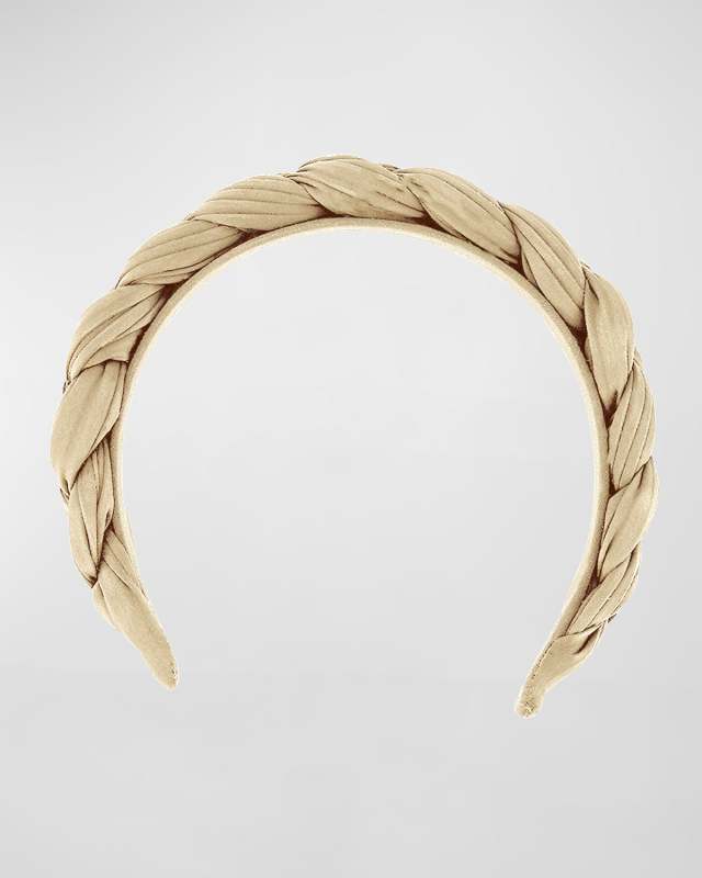 Braided Silk-Blend Headband