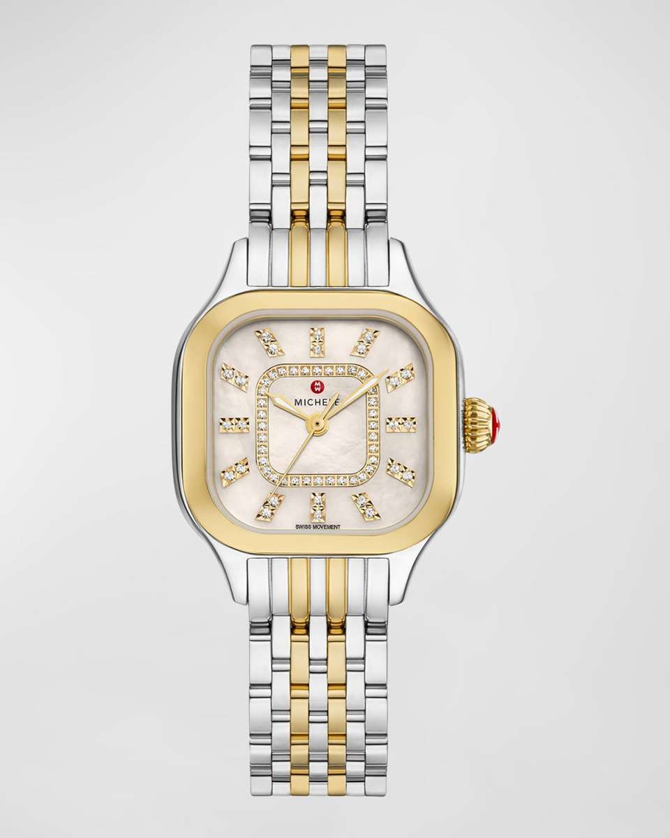 29mm Meggie Diamond Dial and Mother-of-Pearl Watch, Two-Tone
