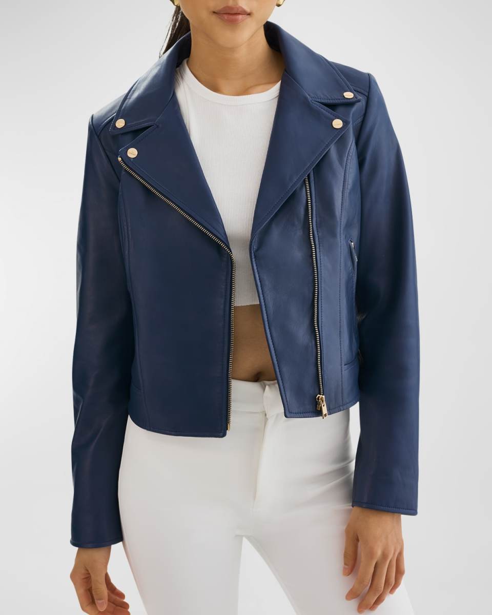 Kelsey Leather Moto Jacket