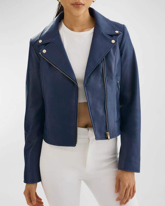 Kelsey Leather Moto Jacket