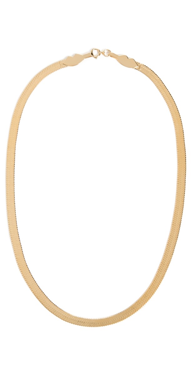 Clare V. Herringbone Chain Gold Vermeil