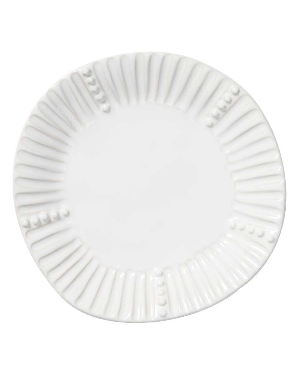 Incanto Stone Stripe Salad Plate, White