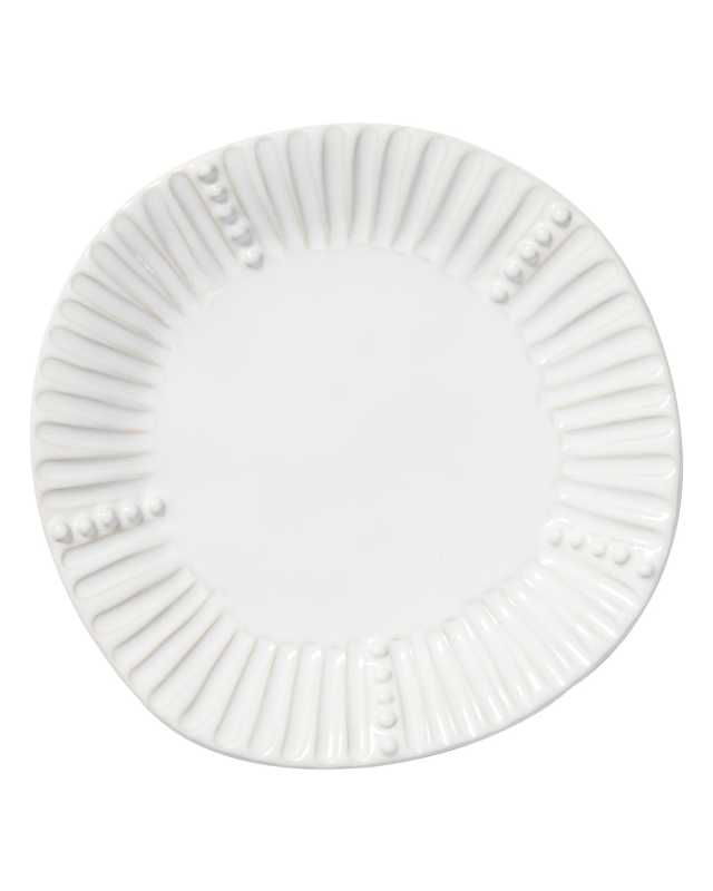 Incanto Stone Stripe Salad Plate, White