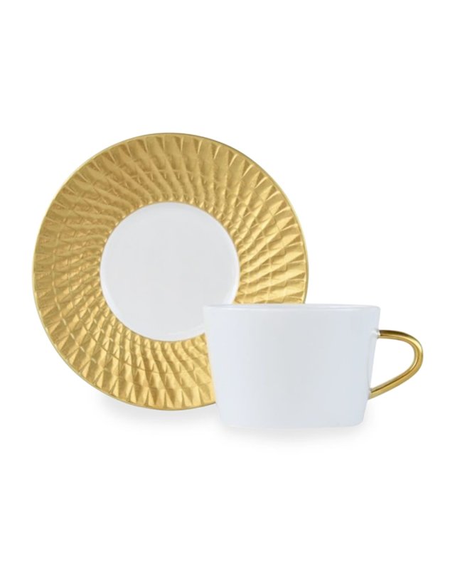 Twist Gold Tea Cup