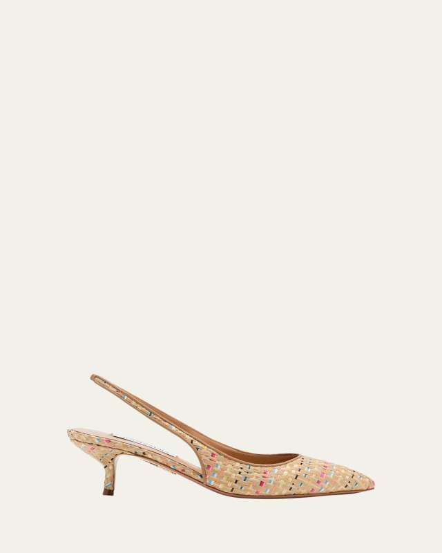 Purist Multi Woven Slingback Pumps