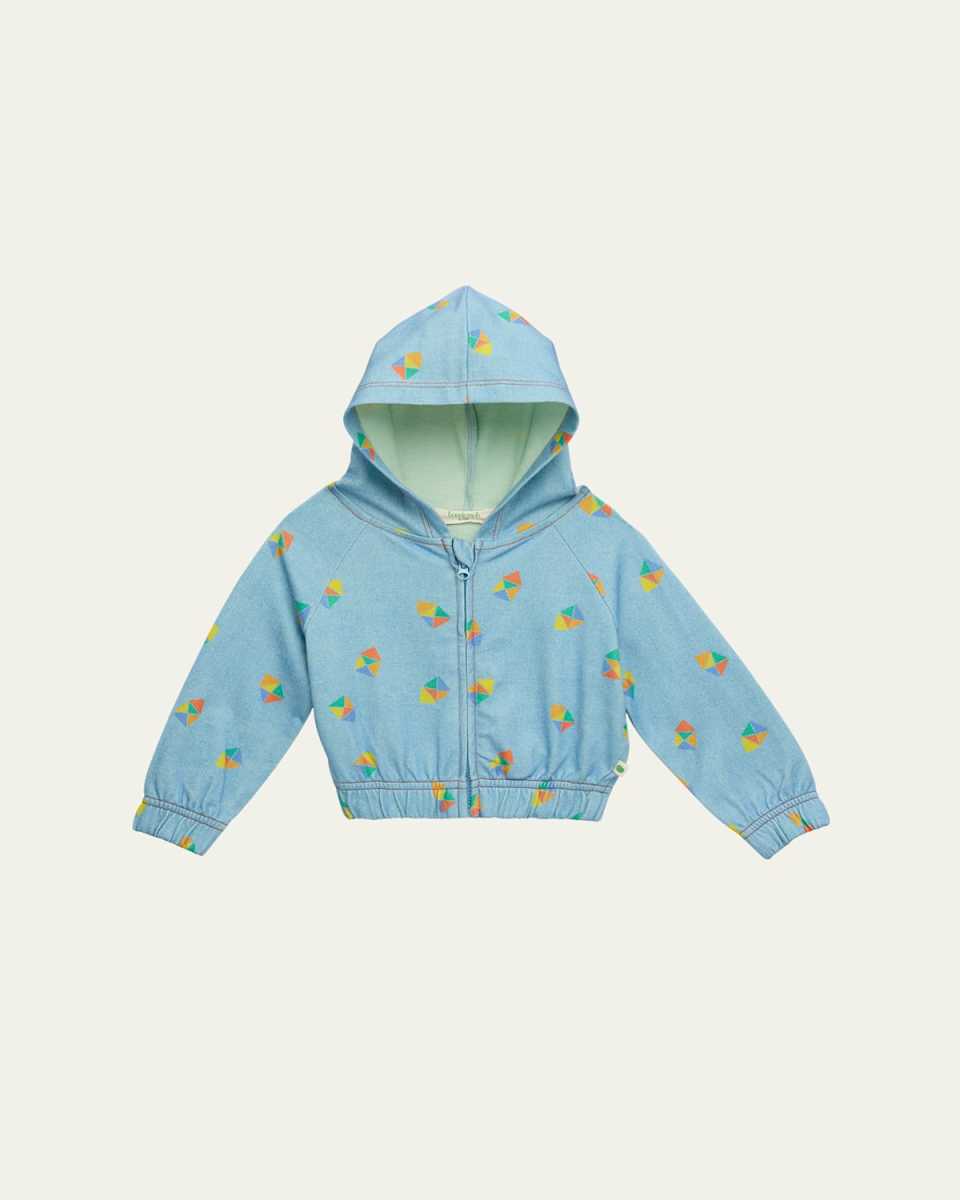 Boy's Kite-Printed Hoodie, Size Newborn-24M