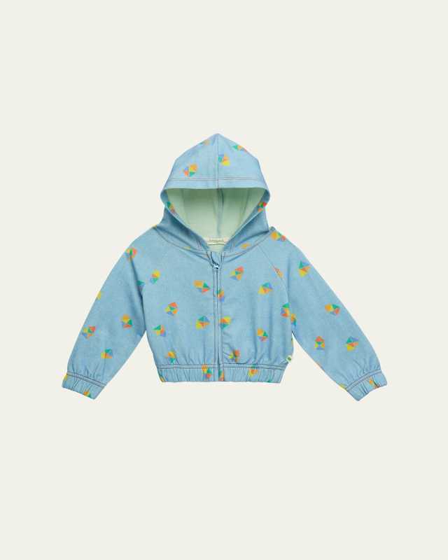 Boy's Kite-Printed Hoodie, Size Newborn-24M